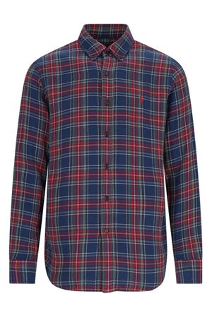 Camicia a quadri in cotone RALPH LAUREN | 710953351BLUERED